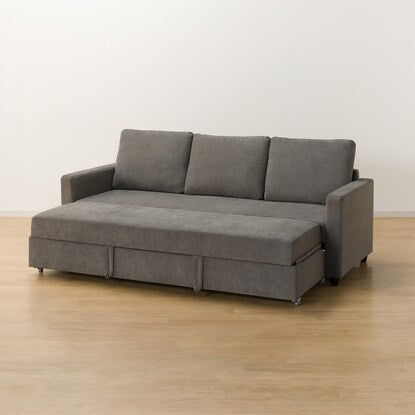 3-seater fabric-covered sofa bed (Noark 2, water-repellent type, DGY)