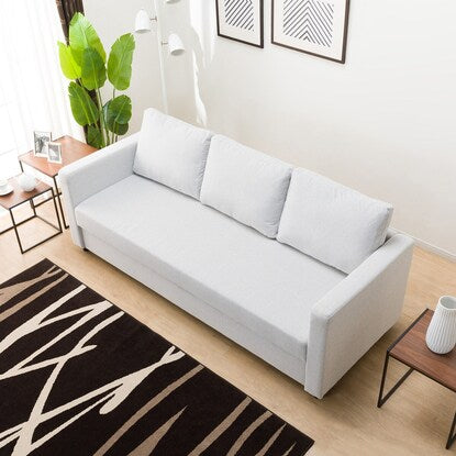 3-seater upholstered sofa bed (Noark 2S GY)