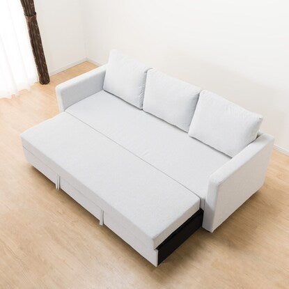 3-seater upholstered sofa bed (Noark 2S GY)