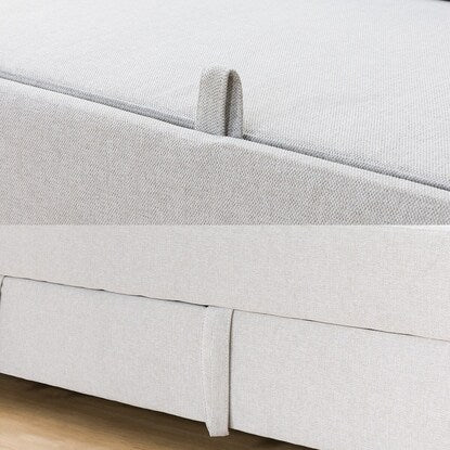 3-seater upholstered sofa bed (Noark 2S GY)