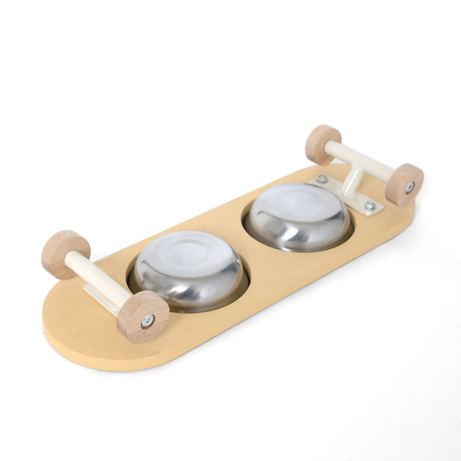 SK8 PLATE スケートプレート ペット用エサ皿 L