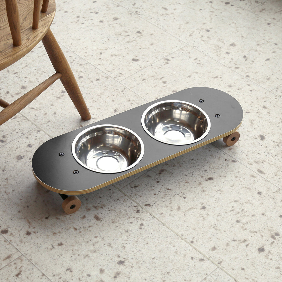 SK8 PLATE スケートプレート ペット用エサ皿 L