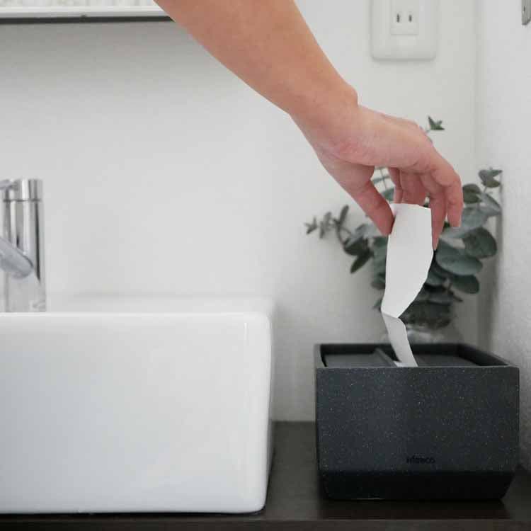Torel Paper Towel Box, 140cm, Sand Black