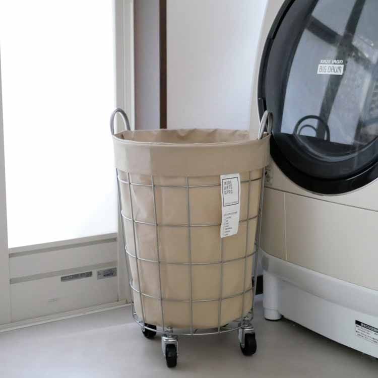 ランドリーストレージ ラウンド 33Ｌ ベージュ