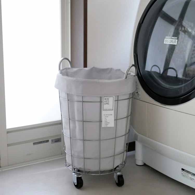 ランドリーストレージ ラウンド 33Ｌ ライトグレー