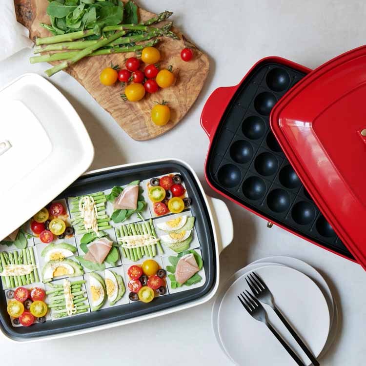グランデ ホットプレート レッド