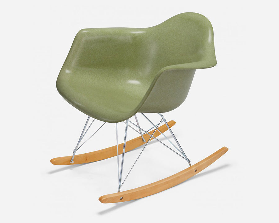 Fiberglass Arm Shell Chair CELERY
