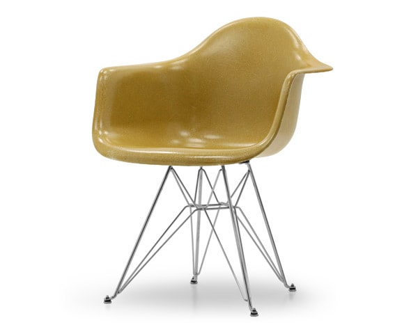 Fiberglass Arm Shell Chair MUSTARD マスタード