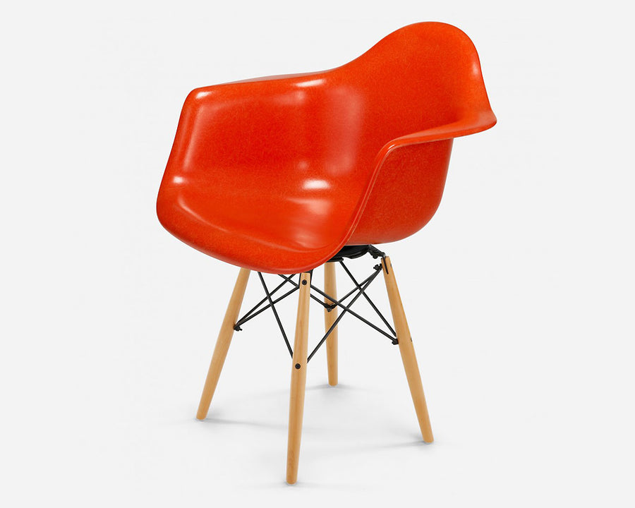 Fiberglass Arm Shell Chair ORANGE オレンジ