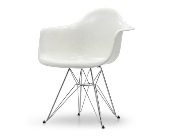Fiberglass Arm Shell Chair WHITE ホワイト