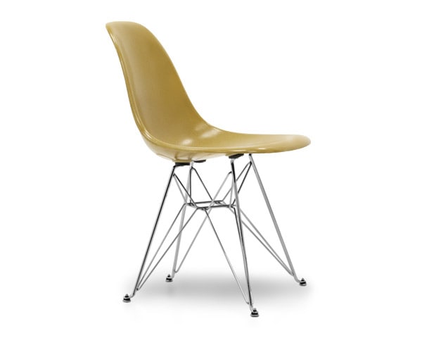 Fiberglass Side Shell Chair MUSTARD マスタード