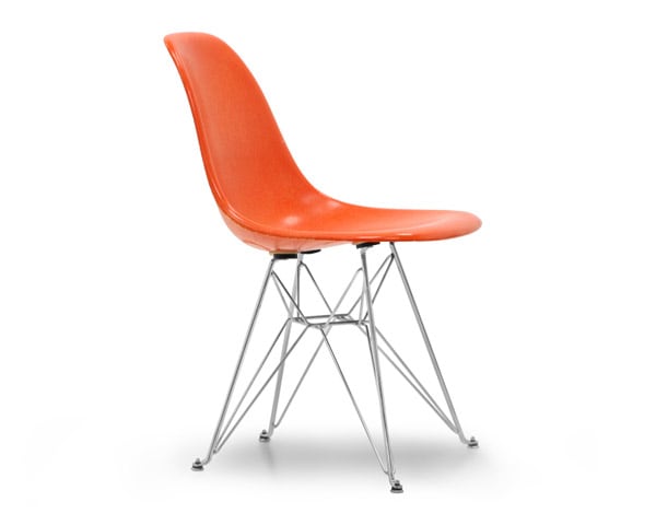 Fiberglass Side Shell Chair ORANGE オレンジ