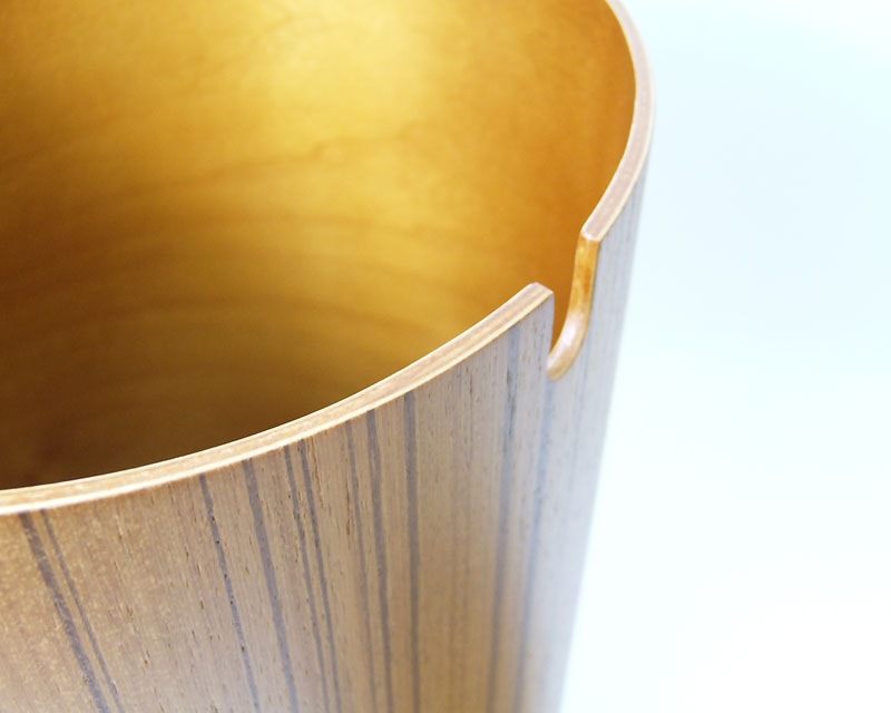 Paper Basket 952A Teak grain