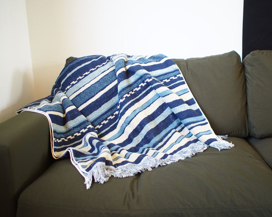 Cotton Pile Blanket Native Border Cotton pile blanket Native border