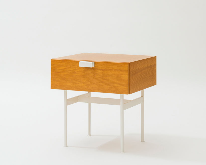 Pierre Paulin F181 Drawer Table Oak