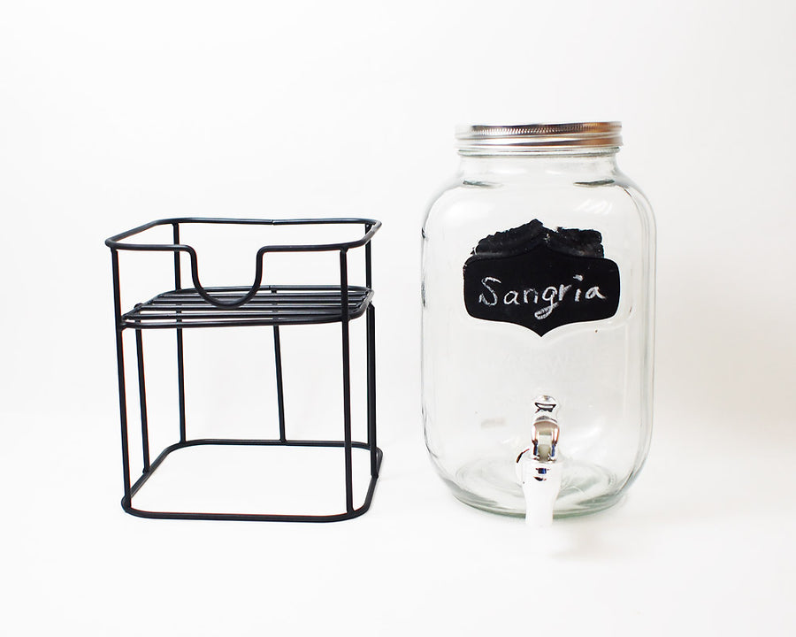 Black Board Paint Drink Dispenser