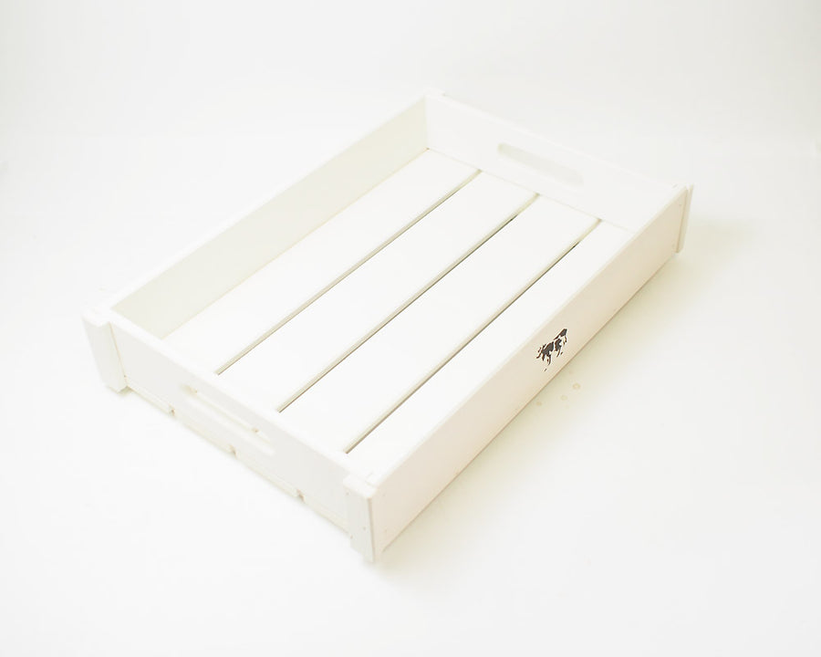 Wood Box Ivory X-Small Stacking