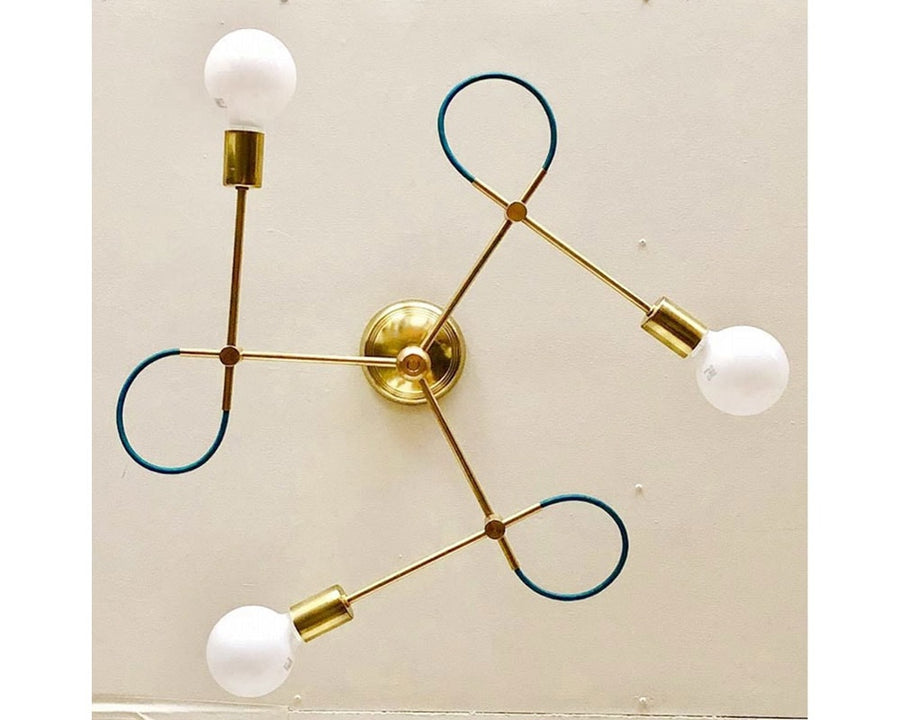 Solid Brass Lamp Tri Loop Lamp Solid Brass Lamp Tri Loop Lamp
