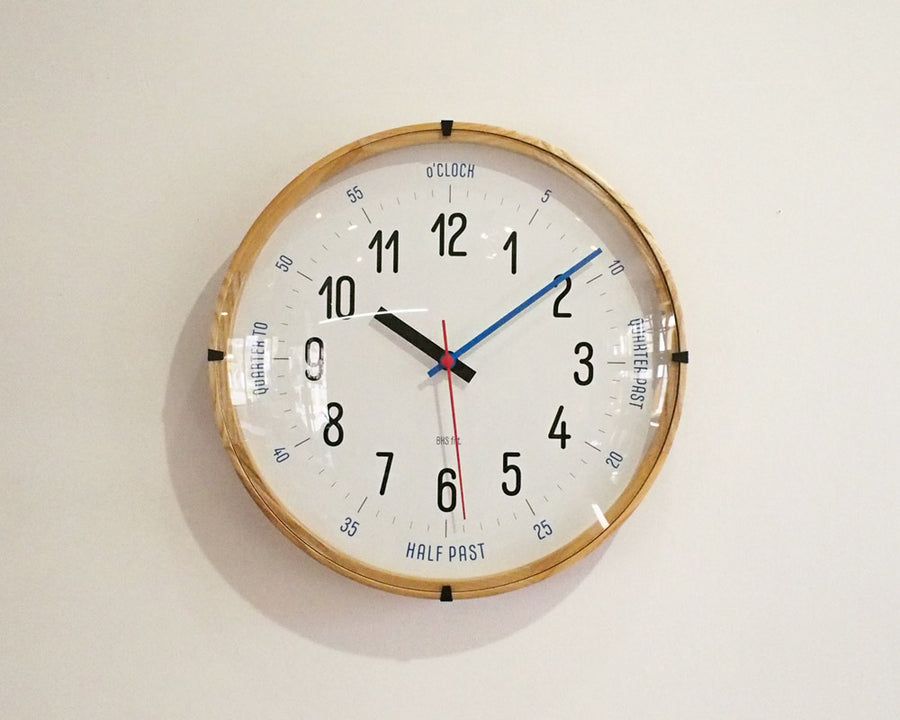 BAUHAUS Fonts Wall Clock CarlMarks バウハウスフォントウォールクロック