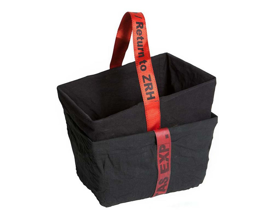 RECT. BASKET with VINTAGE POST OFFICE BAG