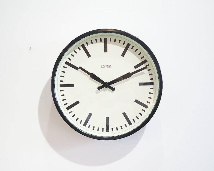 Factory Black Station Clock ファクトリーステーションクロック