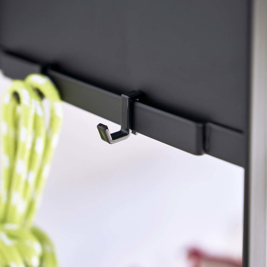 tower entrance storage rack with casters