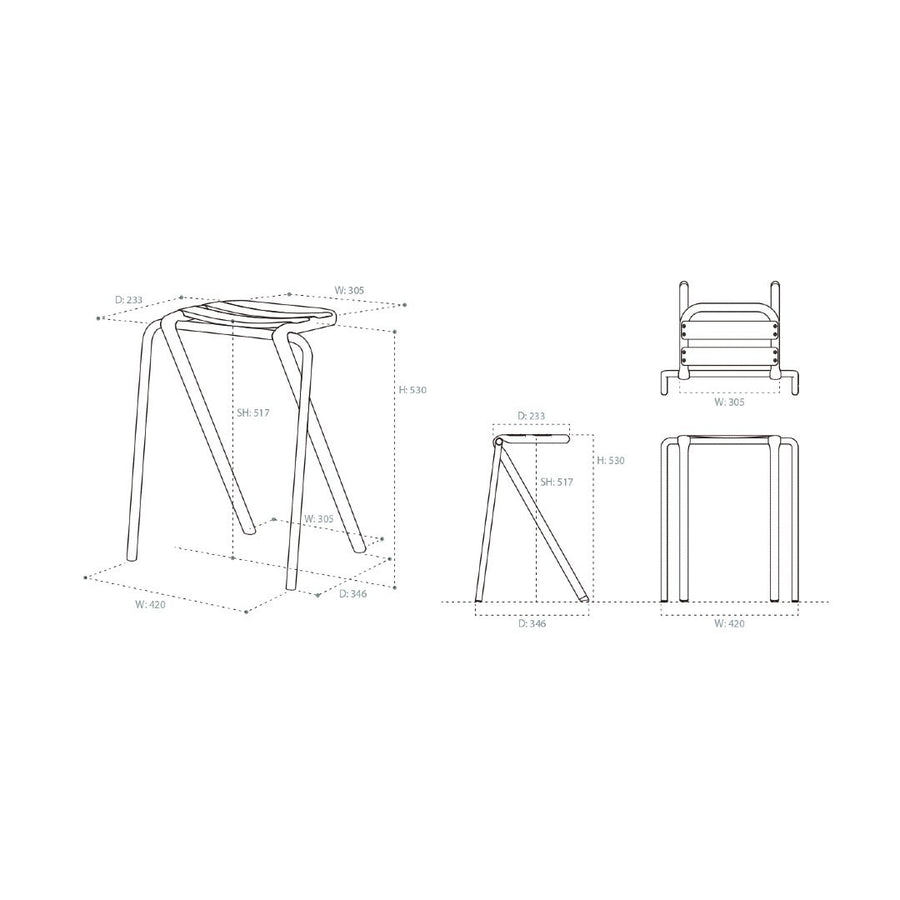 BENT LOW STOOL