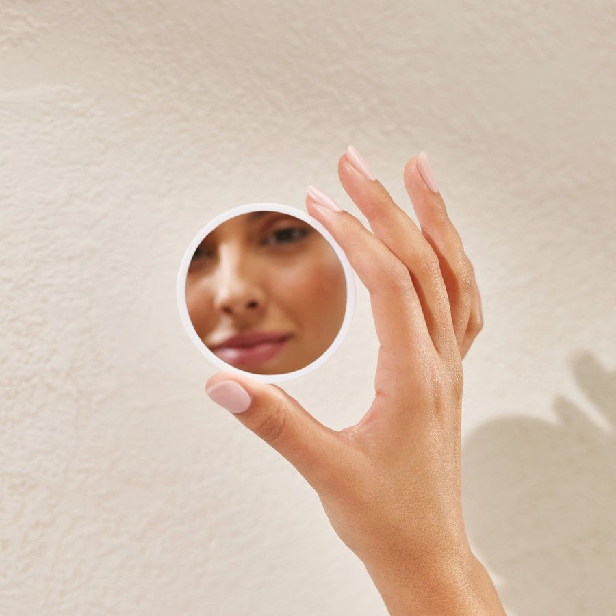 Cosmetic organizer with mirror