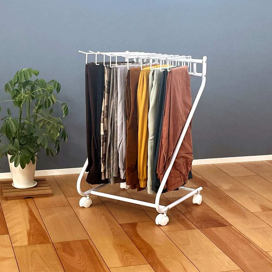 bws SELECTION Slacks Hanger, 10-Holder, White