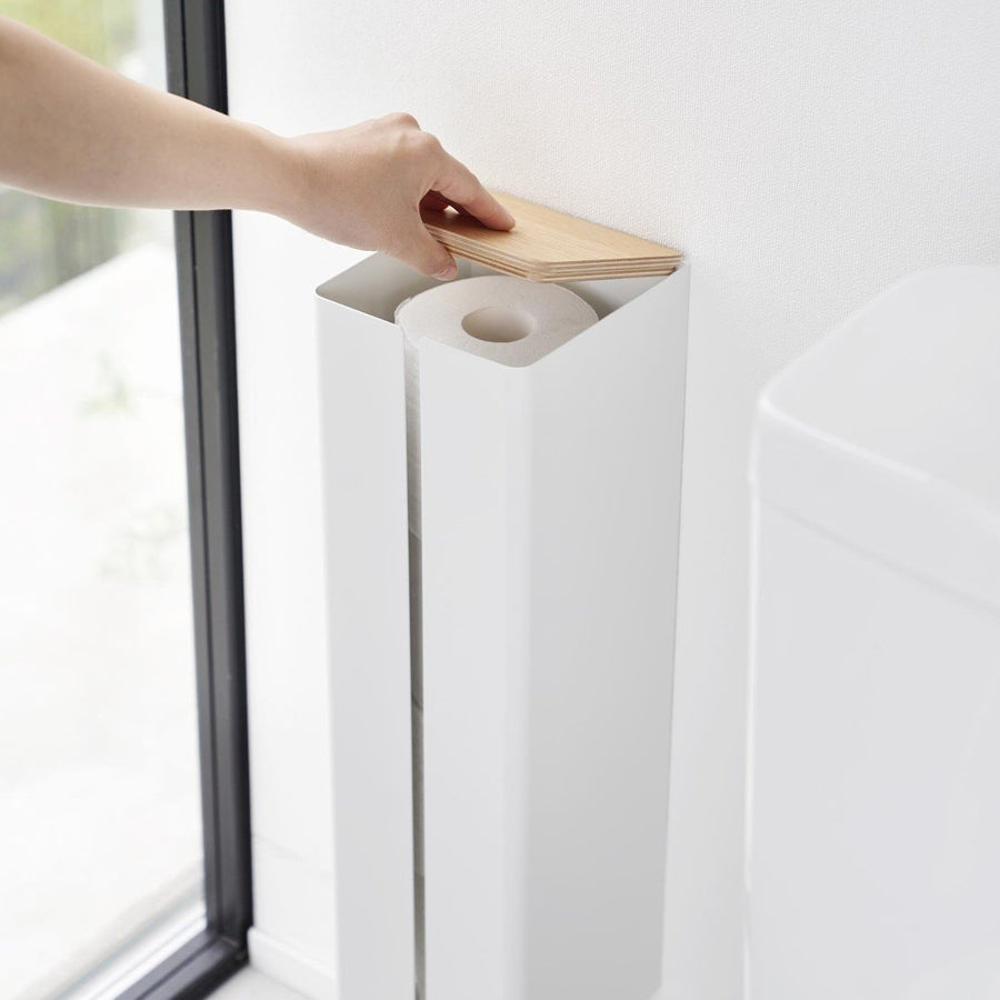 tower 石こうボード壁対応隠せるトイレットペーパーホルダー