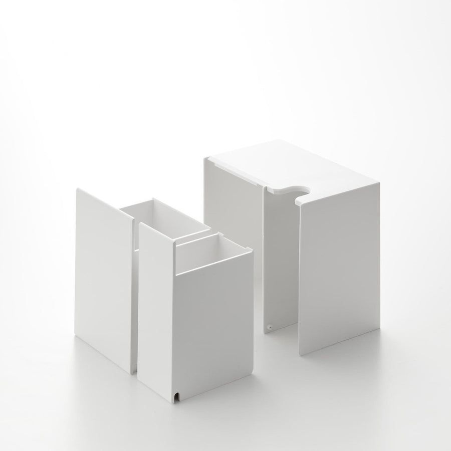 Tower Wall Flushable Toilet Brush &amp; Replacement Brush Holder for Plasterboard Walls