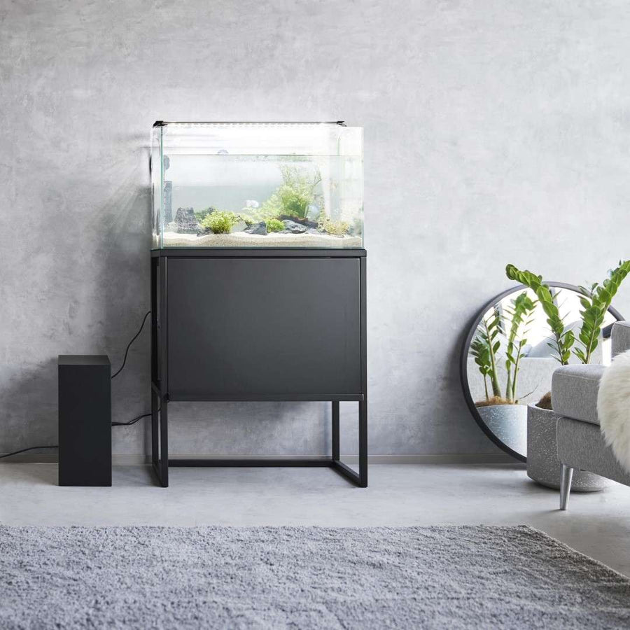 Tower aquarium side storage box