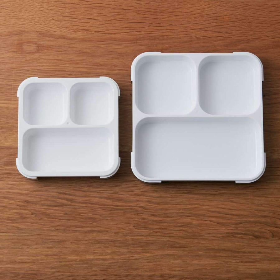 FOODMAN 抗菌 薄型弁当箱 800ml・ケース・箸 3点セット アッシュブラウン