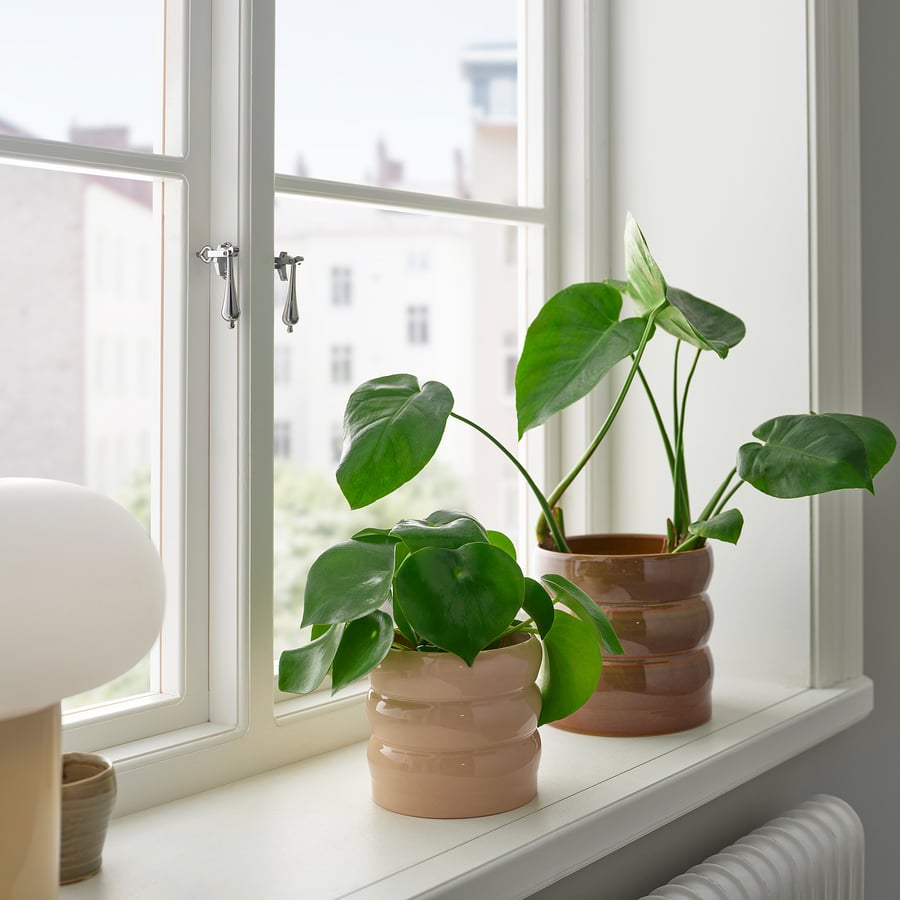 KLARBÄR flower pot with saucer