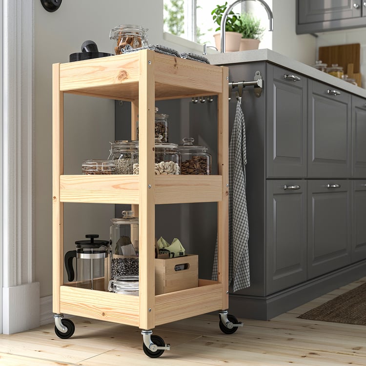 IDÅSEN drawer unit on castors