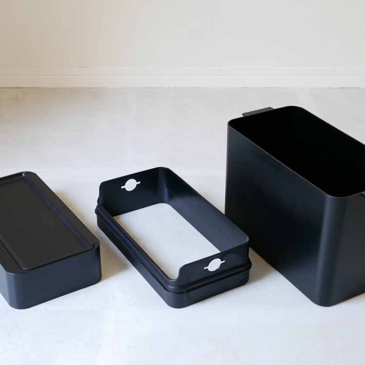 Seals 9.5 Airtight Dustbin, Black