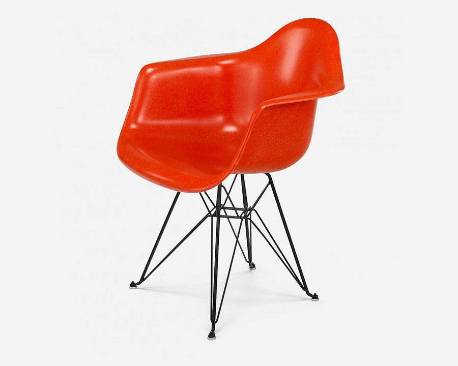 Fiberglass Arm Shell Chair ORANGE オレンジ
