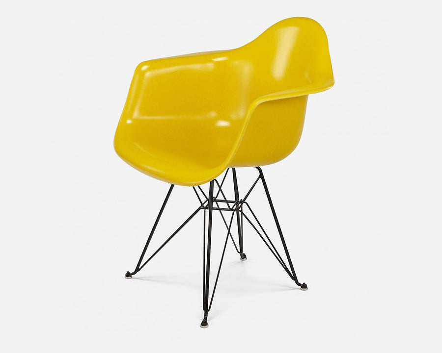 Fiberglass Arm Shell Chair YELLOW イエロー