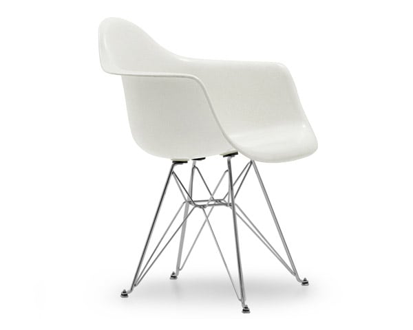 Fiberglass Arm Shell Chair WHITE ホワイト