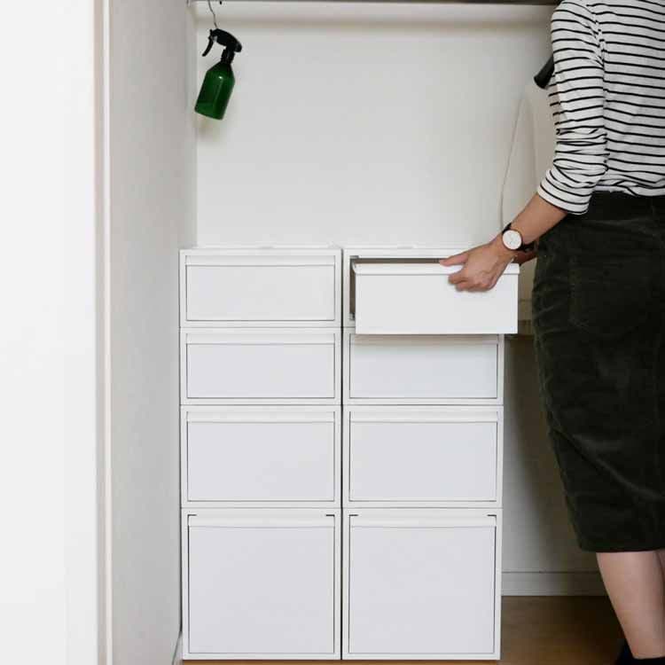 Closet System, Small Drawers, Set of 4, All White