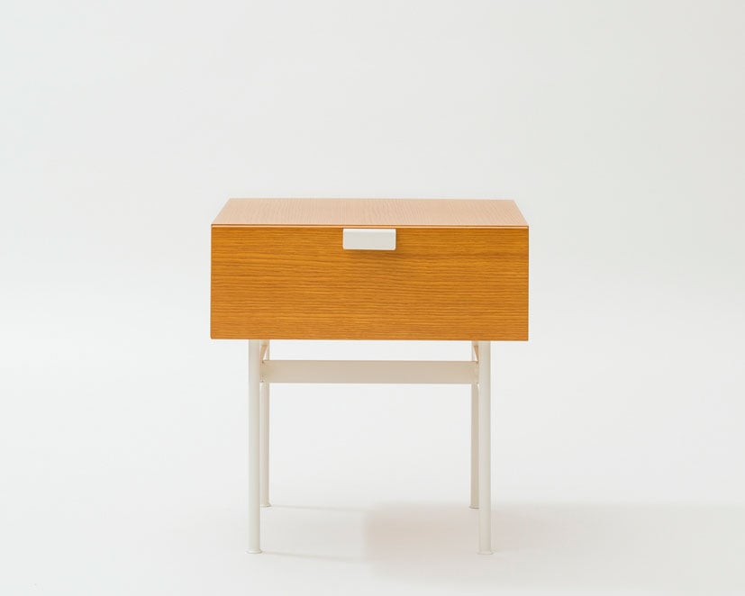 Pierre Paulin F181 Drawer Table Oak