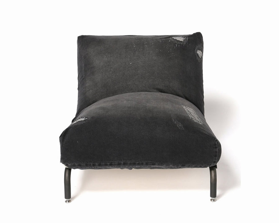 RODEZ CHAIR BLACK DAMAGE DENIM Rod chair black damage denim