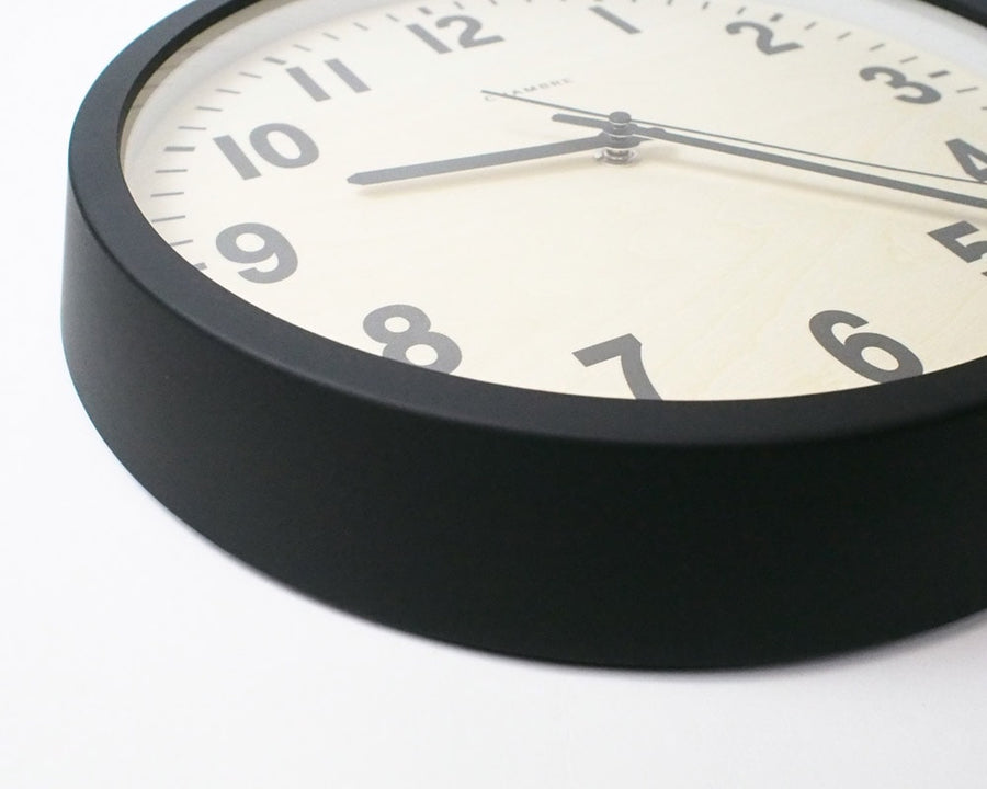 PUBLIC BLACK CLOCK パブリックブラック 電波時計
