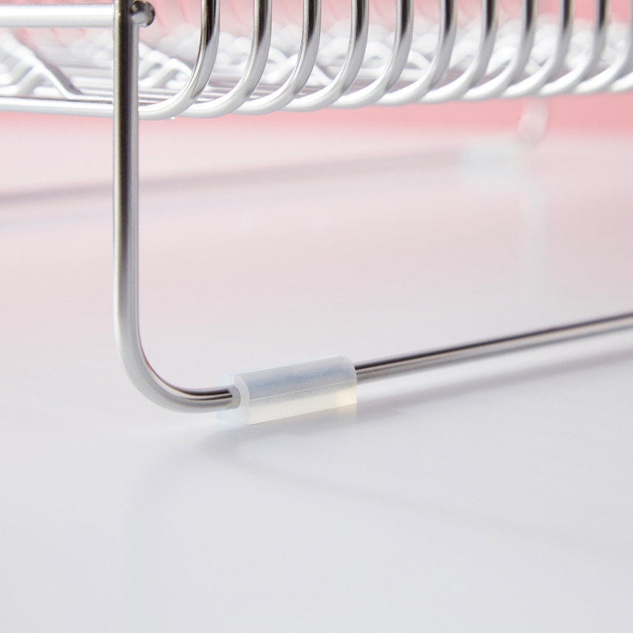 Hanauta Dish Drainer, Horizontal, Silver