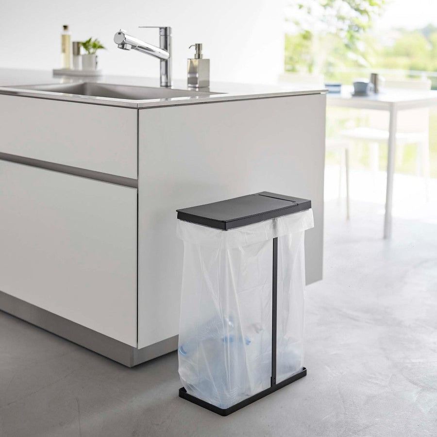 Tower Slim Lidded Garbage Sorting Bag Holder, 45L, Set of 2