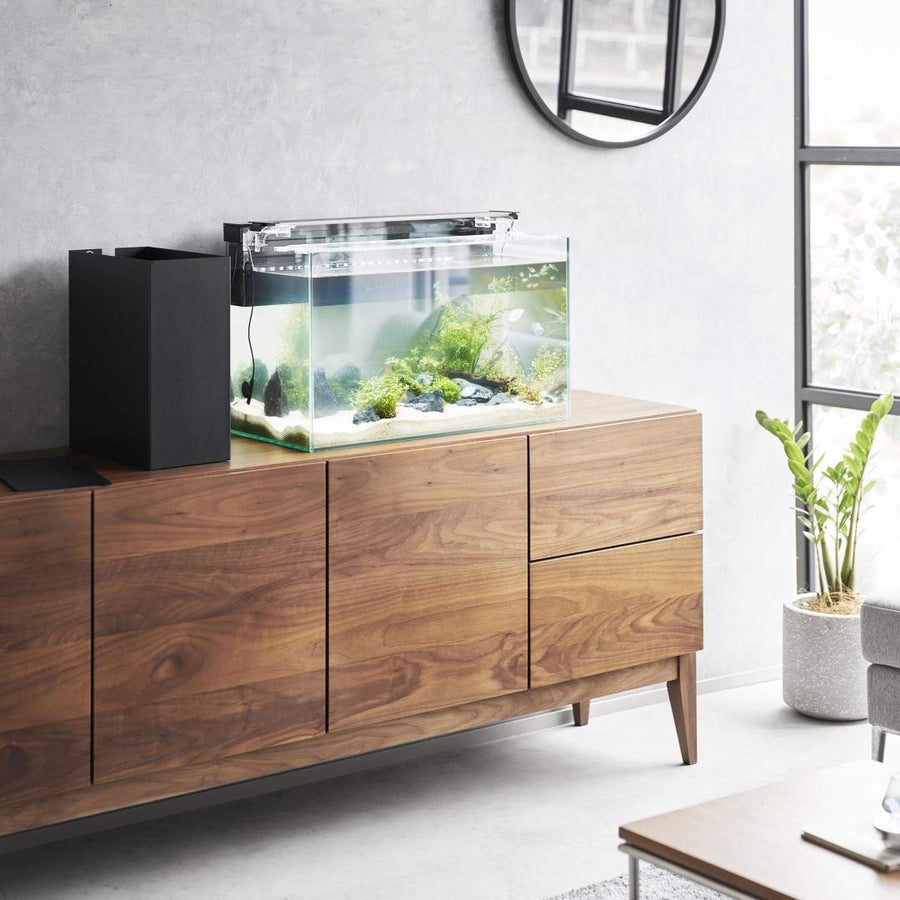 Tower aquarium side storage box