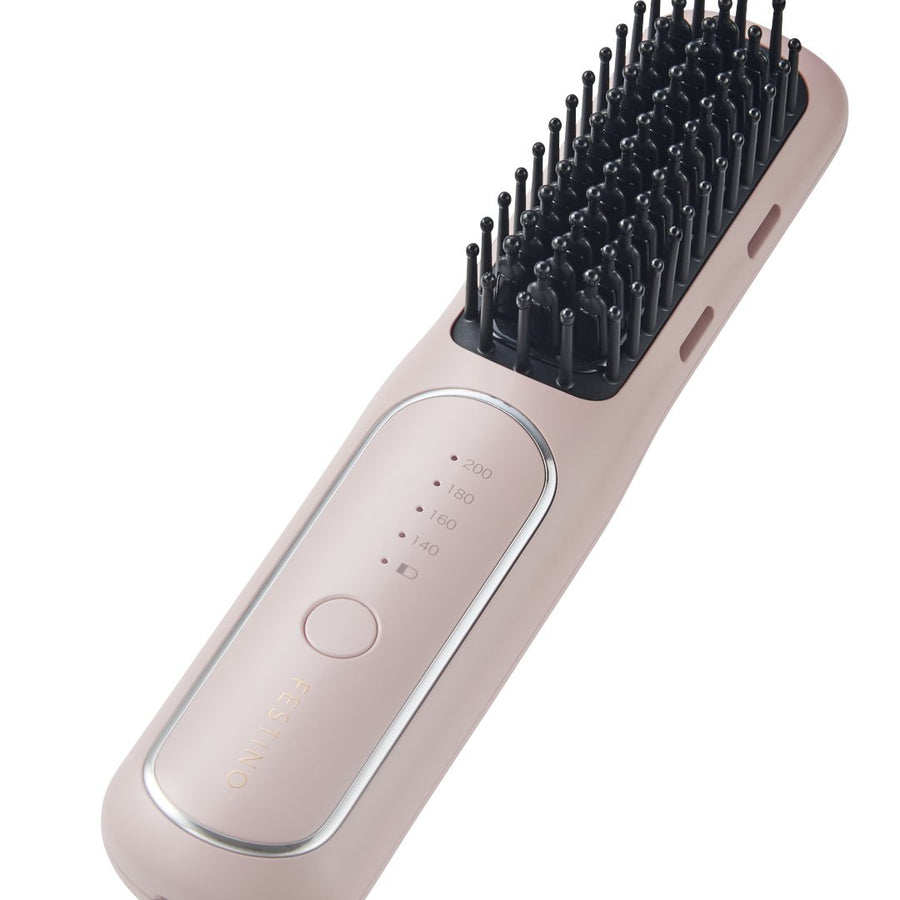 Rechargeable styling heater brush