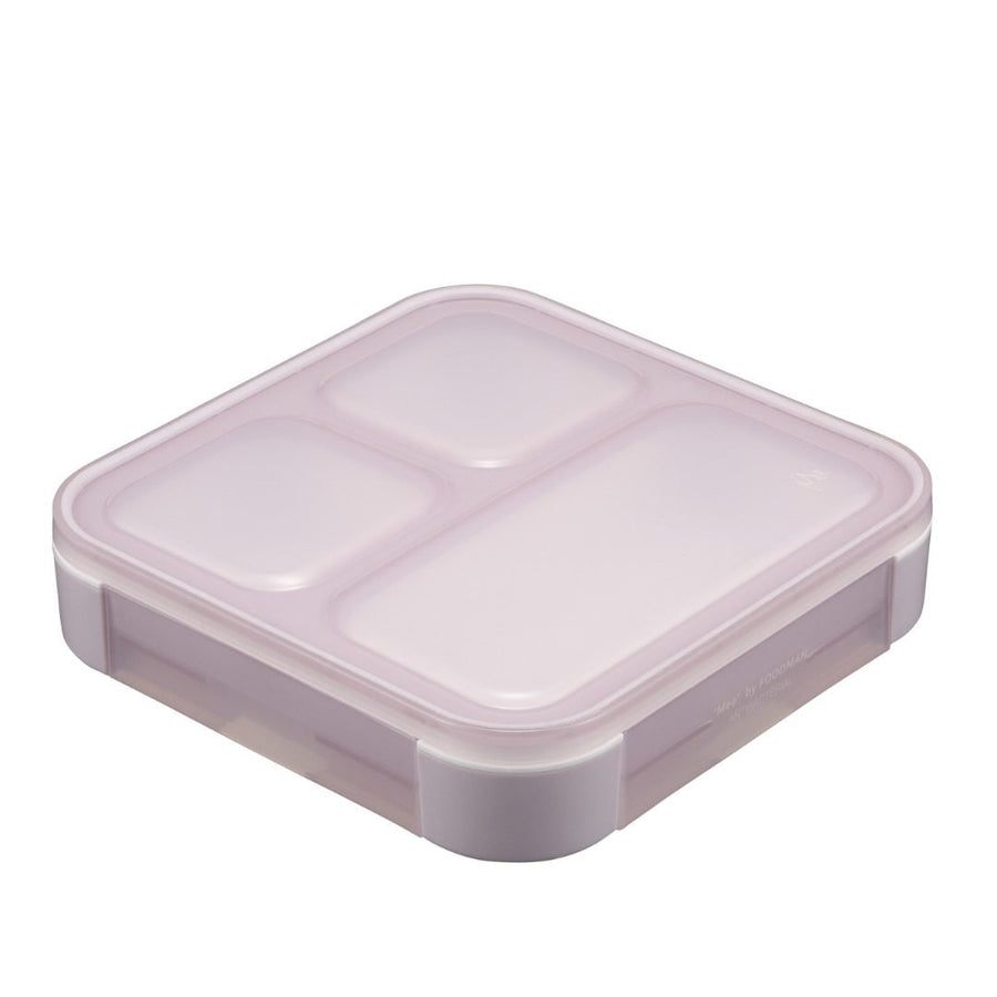 FOODMAN Antibacterial Slim Bento Box (500ml), Case, and Chopsticks (3-Piece Set)