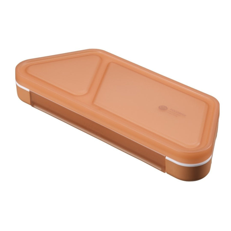 FOODMAN Antibacterial Slim Bento Box, Rice Ball Case, 2-Piece Set