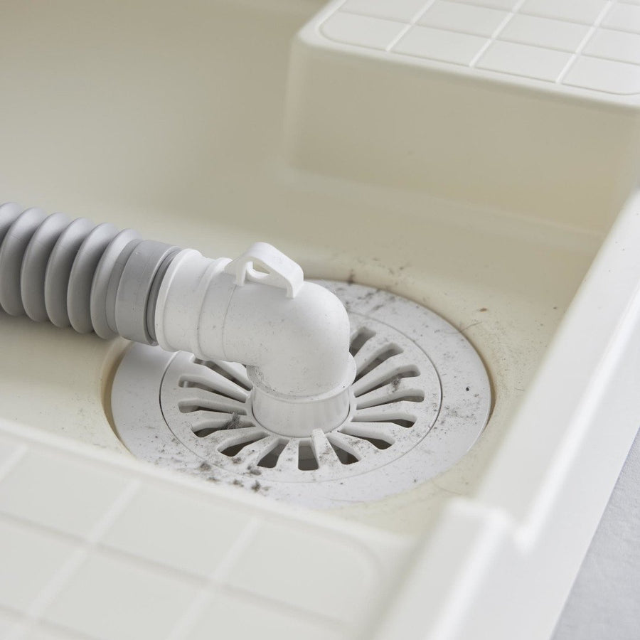 洗濯機排水トラップホコリ防止カバー
